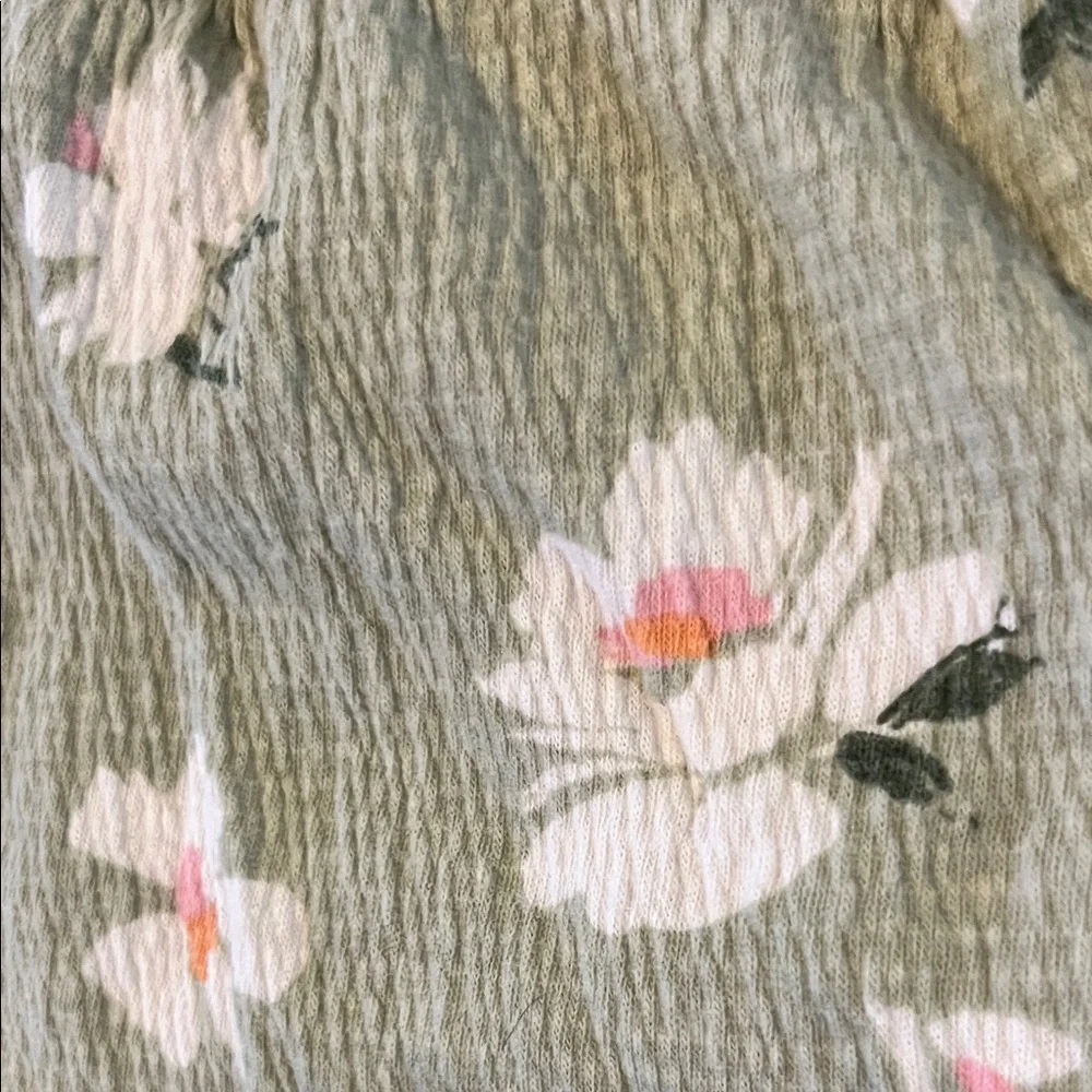 Soft Green Floral Baby Dress with Bloomers